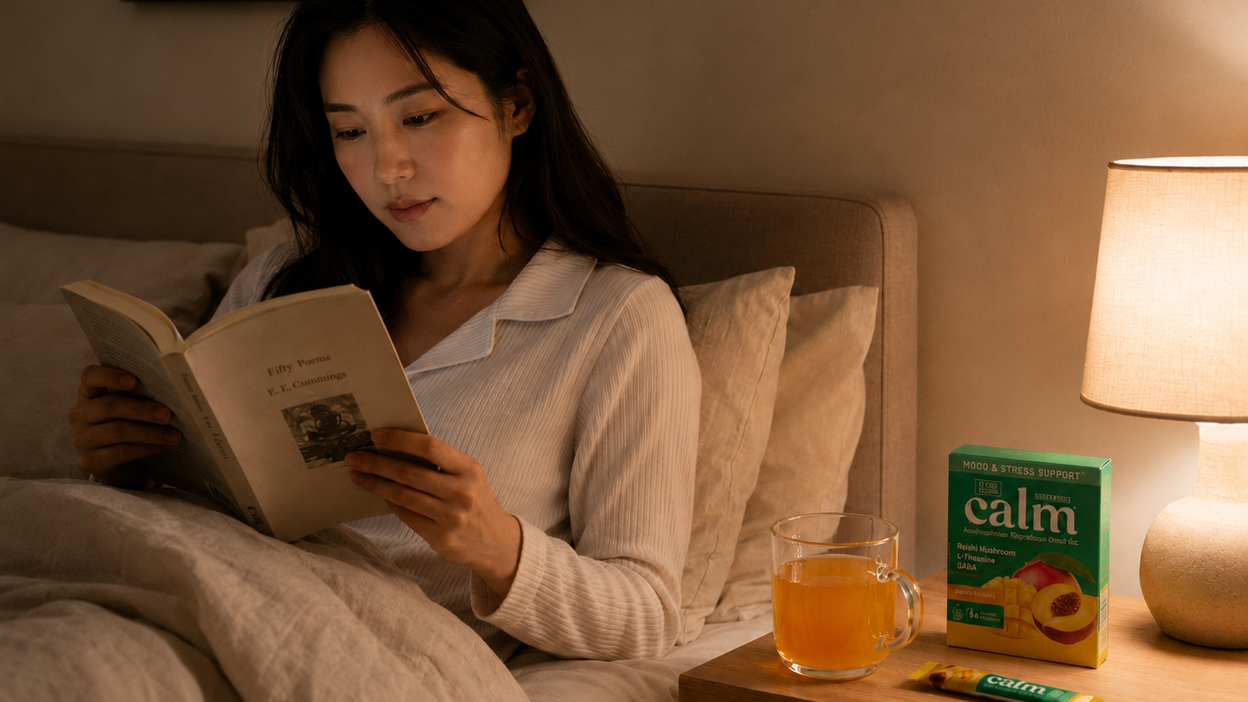 Calming evening wind-down ritual before bed